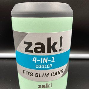 Zak! Mint Green 4-In-1 Cooler Fits Slim Cans